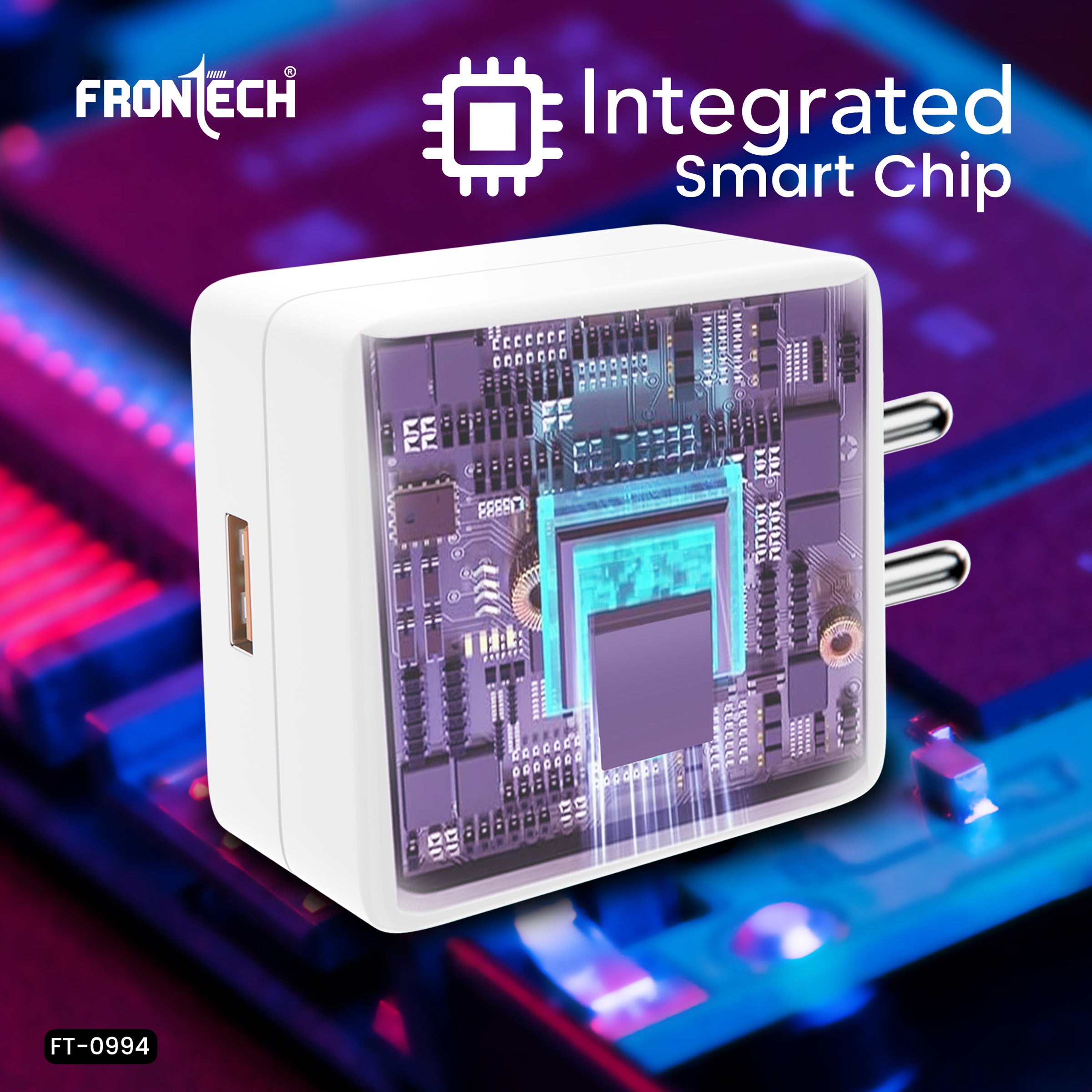 Frontech SVC100 100W Fast Charging Charger with Type-C Cable | Compact USB Wall Adapter | Smart Chip Protection | Compatible with Smartphones, Tablets, Power Banks & More (FT-0994) Frontech SVC100 100W Fast Charging Charger with Type-C Cable | Compact USB Wall Adapter | Smart Chip Protection | Compatible with Smartphones, Tablets, Power Banks & More (FT-0994)